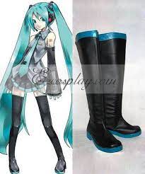 Vocaloid Hatsune Miku Black Shoes Cosplay Boots Sponsored Miku Hatsune Vocaloid Cosplay Boots Vocaloid Cosplay Cosplay Outfits