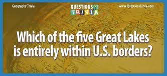 Sustainable coastlines hawaii the ocean is a powerful force. Question Which Of The Five Great Lakes Is Entirely Within U S Borders