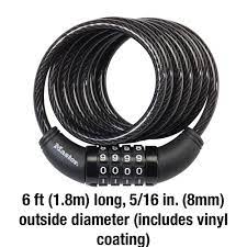 If you ever forget the combination to your bike lock, here's how to open the lock—without any tools required. 8114d Combination Cable Lock Master Lock