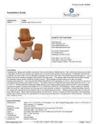 Pedicure chair installation with out pump system part 3. Installation Guide Manualzz