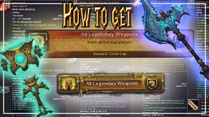 How To Get Every Legendary World Of Warcraft Vanilla Legion Youtube