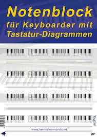 Piano & klaviatur säljes i östergötland. Sieghart Jorg Notenblock Noten Und Tastatur Diagramm Fur Keyboard Din A4 Hoch 100 Blatt Bei Musikalien Petroll Kaufen