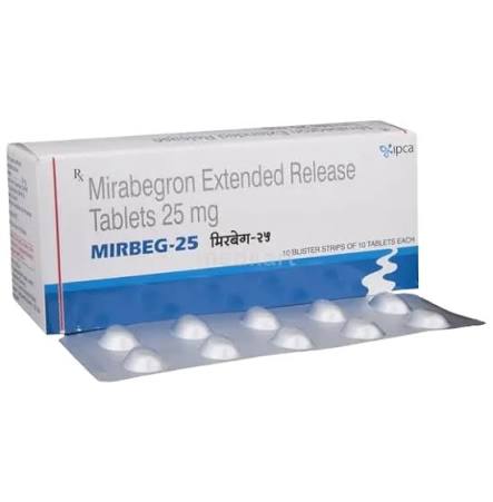 MIRBEG 25MG TABLET 10'S