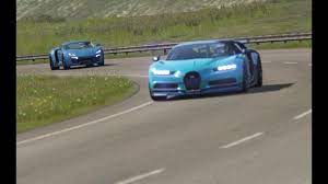 W Motors Lykan Hypersport Vs Bugatti Chiron At Highlands Bugatti Chiron Lykan Hypersport Bugatti