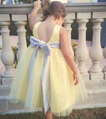 Flower Girl Dress Wide Sash Etsy Yellow Flower Girl Dresses Satin Flower Girl Dress Flower Girl Dresses