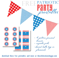Flowers and berries adorn each letter and number. Free Patriotic Printables