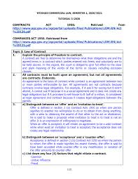 Contracts act 1950 act 136 cite +. Tutorial 3 Studocu