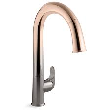 When you're looking for quality fixtures for your commercial kitchen, t&s brass and bronze works is a leader in the industry. Kohler K 72218 3tr Vibrant Ombre Titanium Rose Gold Sensate Touchless Kitchen Faucet With 15 1 2 Pull Down Spout Docknetik Magnetic Docking System And A 2 Function Sprayhead Featuring Sweep Spray Faucet Com