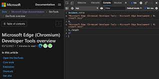 See get started with logging messages to learn how to log messages to the console. The Console As A Javascript Environment Microsoft Edge Development Microsoft Docs