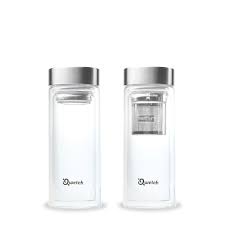 Walmart.com has been visited by 1m+ users in the past month Qwetch Glass Water Bottle With Tea Infuser 320ml