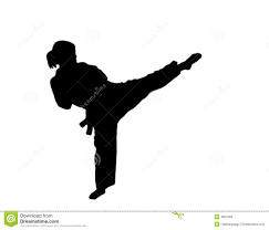 Taekwondo chấn hưng, ho chi minh city, vietnam. Schattenbild Des Taekwondo Madchens Stockfoto Bild Von Verteidigung Aktiv 4837068