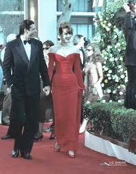 The geena davis institute on gender in media. Geena Davis Red Off The Shoulder Long Sleeve Celebrity Evening Dress Oscars 1990