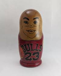 5 PCS RUSSIAN Nesting Dolls CHICAGO BULLS
