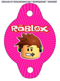 Polish your personal project or design with these roblox transparent png images, make it even more personalized and. Kit Imprimible Roblox Rosa Descarga Gratis Todo Candy Bar