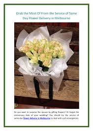 Order fresh flowers online melbourne. Grab The Most Of From The Service Of Same Day Flower Delivery In Melbourne By Flower Shop Melbourne Issuu