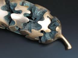 Bronze Sculpture By Sculptor Anja Roemer Titled Catkin Big Abstract Tree Flower Bronze Sculpture Anjaro Abstract Tree Bronze Sculpture Tree Sculpture