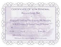 Marriage Vow Renewal Certificate Free Printable Wedding Renewal Vows Renewal Of Marriage Vows Vow Renewal
