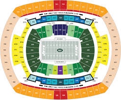 New York Jets Metlife Stadium Seating Chart