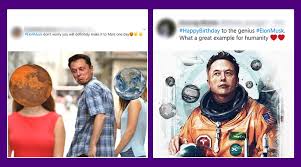 Elon musk mocks hacktivist group 'anonymous' with meme after their viral clip anonymous shared the video about tesla ceo elon musk from their youtube channel and ended the recording with 'we. Elon Musk Geburtstag Wunscht Trend Online Netizens Wunschen Spacex Und Tesla Ceo Mit Lustigen Memes Und