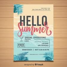 Summer party design set in vibrant colors palette. Beach Party Invitation Images Free Vectors Stock Photos Psd