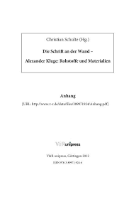 Julián weich iara weich weiner. Christian Schulte Hg Die Schrift An Der Wand Alexander Kluge