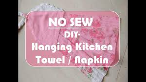 Instead there now was the magnetic side wall of my fridge. Diy No Sew Hanging Kitchen Towel Using Old Cloths Best Out Of Waste 57 Youtube