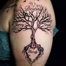Some have lots of names and writing, while others may just be a tree with the word 'family' written underneath. 30 Family Tree Tattoo Designs And Meanings Saved Tattoo