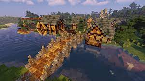 If a villager doesn't have a bed, they will claim the closest one, signified by green sparkles above the bed. Lumber Village Of Hatchet Survival Build Minecraft