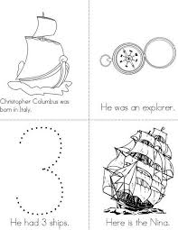 Columbus Day Mini Book Mini Book Christopher Columbus Activities Christopher Columbus Kindergarten Mini Books