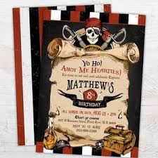 Pirate Invitation, Pirate Birthday Invite, Pirate Party Invitation,  Vintage, Boy Pirate Invite, Ahoy Matey, Chalkboard, Skull Invite DIGITAL