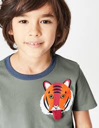 animal pocket t shirt pottery green tiger erkek tisort bebek tisort