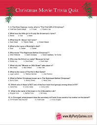 Biography trivia for parties makes for some of the best birthday quizzes 60. Free Printable Christmas Movie Trivia Quiz Worksheet 3 Christmas Movie Trivia Christmas Trivia Christmas Trivia Games