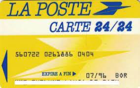 Leader de la gestion de conviction multispécialiste isr en france, la banque postale asset management (lbp am) propose à ses clients une offre de gestion qui allie performance et prise en. Bank Card La Poste Carte 24 24 La Poste France Col Fr Gm 0045
