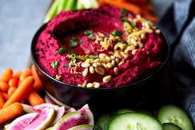 Roasted Beet Cauliflower Hummus Paleo Friendly Cauliflower Hummus Roasted Beets Paleo Hummus