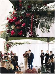 Jewel Toned Wedding Floral Wedding Flowers Wedding Wedding Ceremony Backdrop