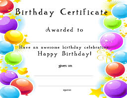 Happy Birthday Gift Certificate Template Free Printable Birthday Certificates For Adults Www Certificatetemplate Org Happy Birthday Certificate For Your Kids Ministr Birthday Certificate Free Printable Certificate Templates Happy Birthday Printable