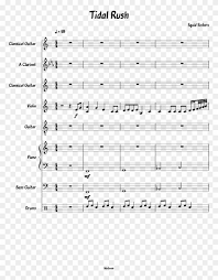 Tidal Rush Sheet Music For Clarinet Violin Piano Sheet Music Clipart 1749854 Pikpng