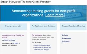 Maybe you would like to learn more about one of these? Susan Harwood Training Grant Program Occupational Safety And Health Administration