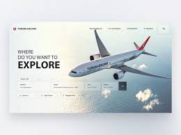 Turkish Airlines Landing Page Web Layout Design Website Design Layout Web Design