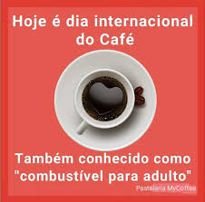 No dia nacional do café, corra para a nossa praça de alimentação ou para as nossas cafeterias e aprecie as delícias que preparamos para comemorar hoje é o dia nacional da bebida mais popular do país. Pastelaria My Coffee Bom Dia Facebook