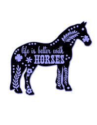 Download Life Is Better With Horses Svg Dxf Eps File Horse Stencil Horse Silhouette Horses