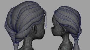Polygonal Hair Maya Art Maya Modeling Character Modeling