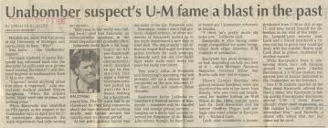 Download past year test papers for free on our website. Unabomber Suspect S U M Fame A Blast In The Past Ann Arbor District Library