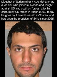 Mugshot of Syrian militant Abu Mohammad al-Jolani, who joined al-Qaeda and  fought against US and coalition forces, after his capture by US forces in  Iraq in 2006; today he goes by Ahmed
