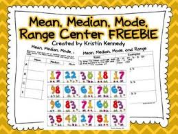 Mean Median Mode Range Freebie Math Test Prep Math Lessons Math School
