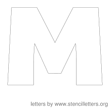 Be the first to know of new freebies and other fun things! 12 Inch Stencil Letter Uppercase M Letter Stencils Letter Stencils Printables Stencil Patterns Letters