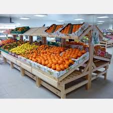 Meuble Fruits Et Legumes En Bois Presentoir Bois Primeurs En 2020 Magasin Fruits Et Legumes Fruits Et Legumes Magasin De Fruits