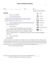 Parallel circuit handout to go along with the problems on this page and the phet lab at the end. Series And Parallel Circuits Computer Lab Weebly Free Download Pdf