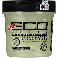 Eco Style Black Castor Flaxseed Oil Professional Styling Gel 16 Fl Oz Plastic Jar Walmart Com In 2020 Styling Gel Flax Seed Flaxseed Oil