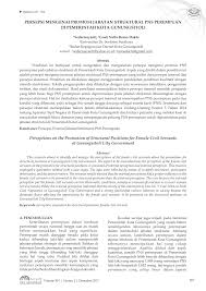 Dua set lengkap instrumen contoh soal dan jawaban administrasi kepegawaian. Pdf Persepsi Mengenai Promosi Jabatan Struktural Pns Perempuan Di Pemerintah Kota Gunungsitoli